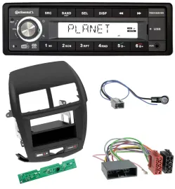 Автомагнитола для Mitsubishi ASX (2010–2014) Continental 1DIN USB/AUX DAB MP3