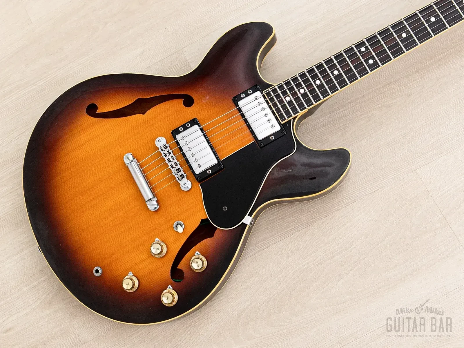 Б/У электрогитара Yamaha Super Axe SA-1800 (1987), полуакустическая, резная верхняя дека