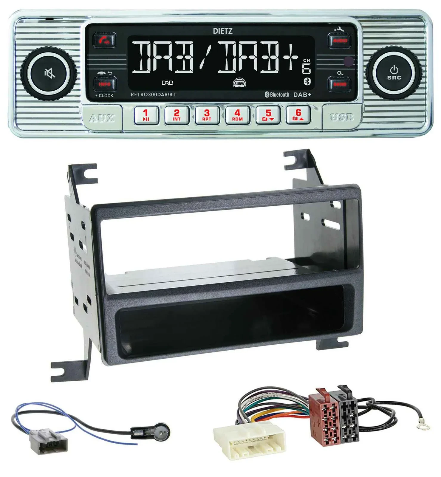 Dietz Bluetooth MP3 DAB USB Autoradio für Nissan Juke (J15, 2010-2014)