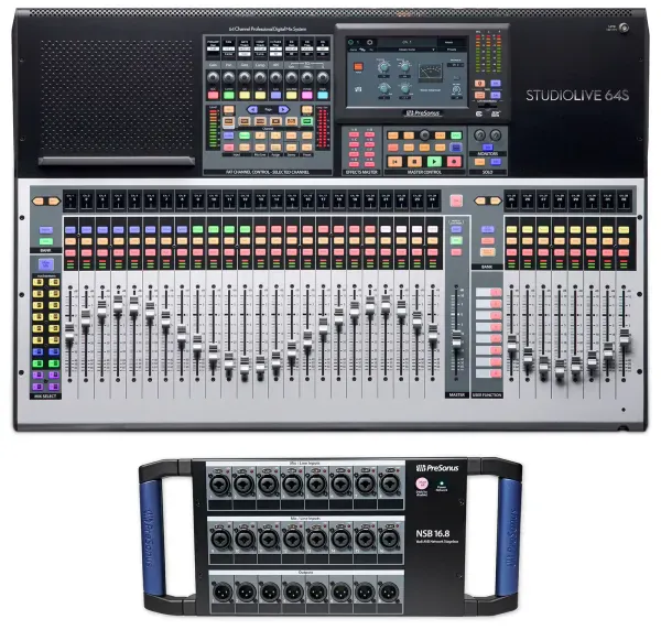 Цифровой микшер PreSonus STUDIOLIVE 64S с NSB 16.8 Stagebox