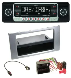 Dietz USB DAB MP3 Bluetooth Autoradio für Ford Fiesta Focus 2004-2008 silber