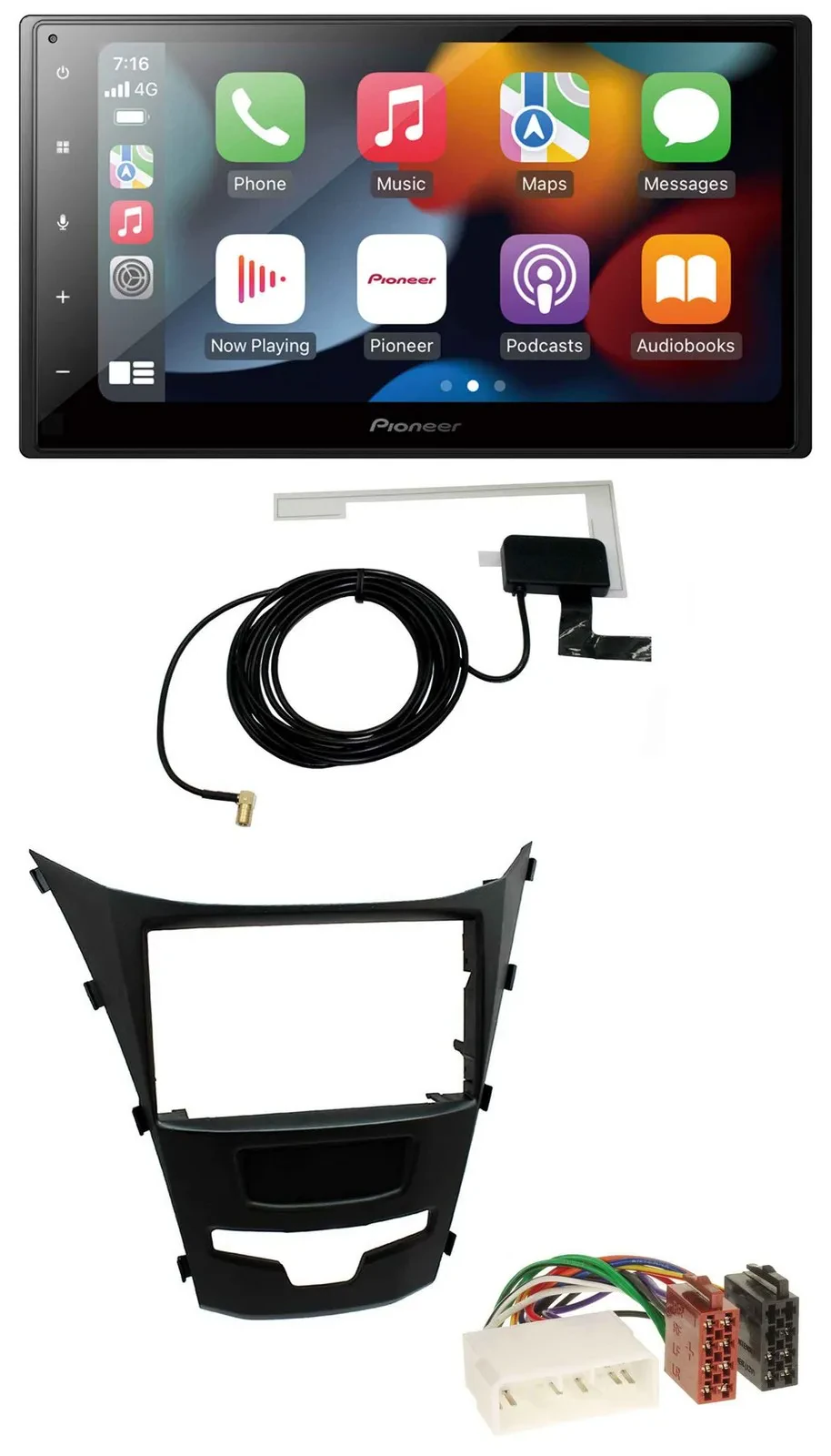 Автомагнитола для SsangYong Korando (с 2013) Pioneer 2DIN, Bluetooth, DAB, USB, MP3