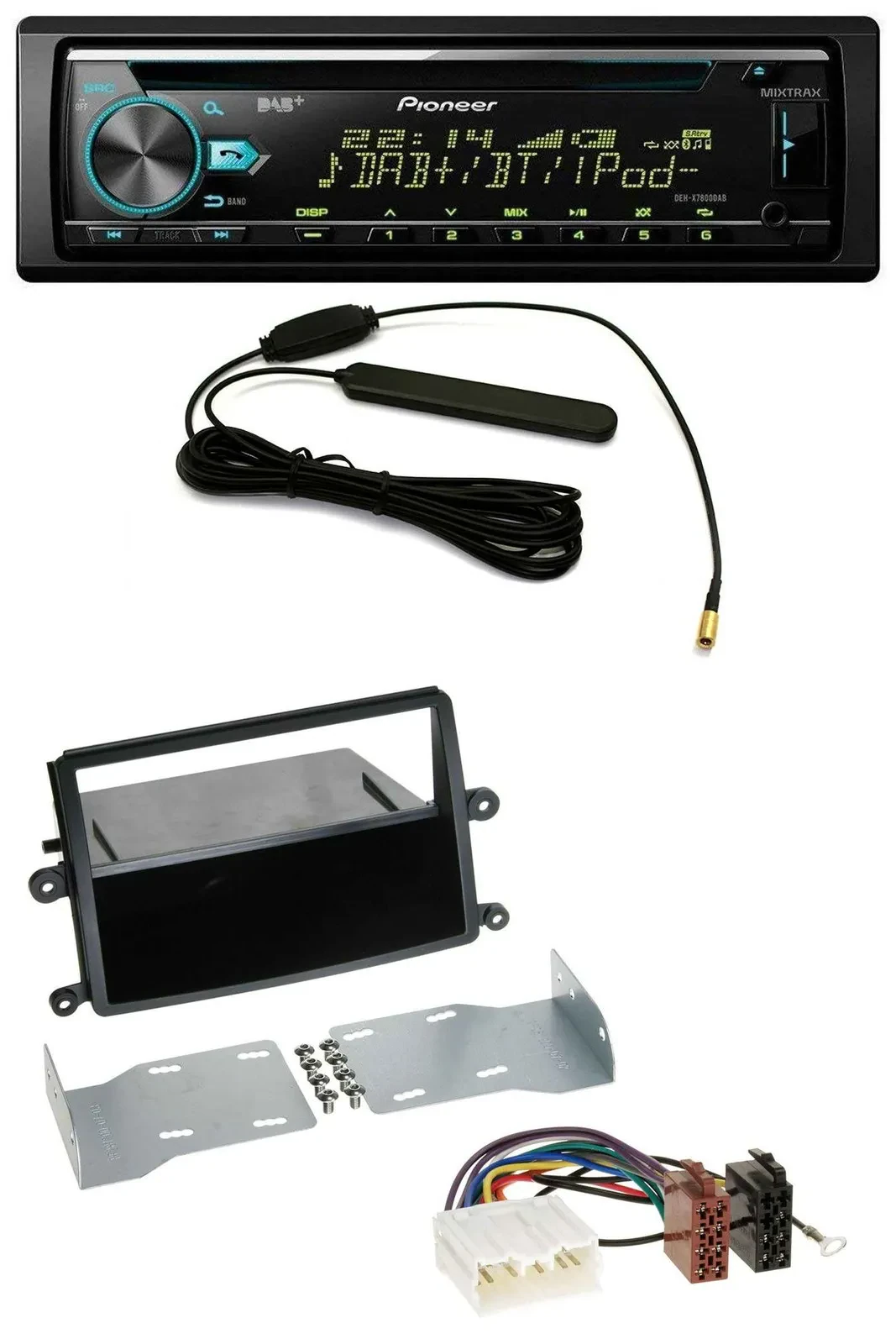 Pioneer CD MP3 AUX DAB USB Autoradio für Mitsubishi L200 (KAOT, ab 2006)
