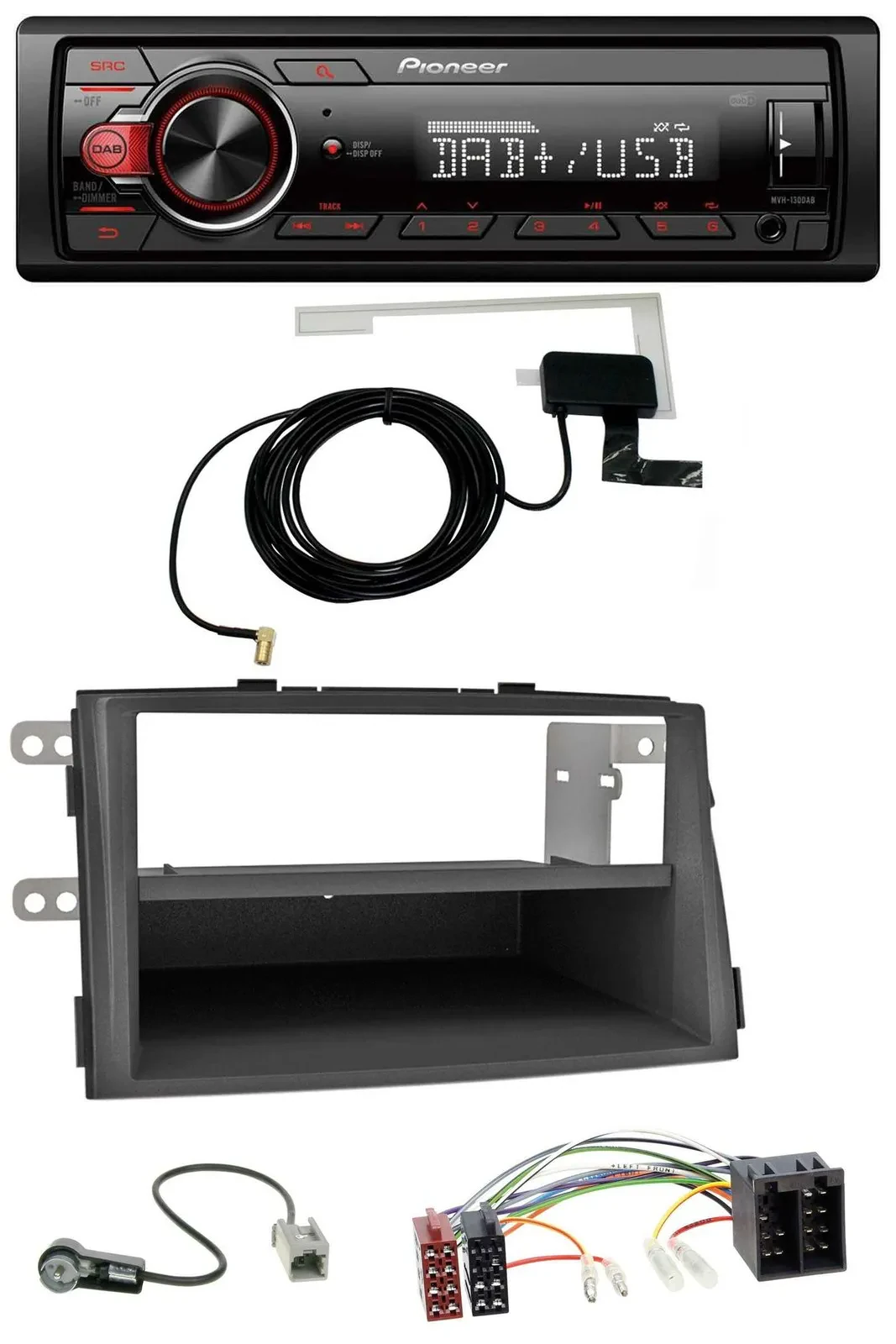 Автомагнитола для Kia Sorento II (XM, 2009–2012) Pioneer 1-DIN MP3 DAB USB AUX
