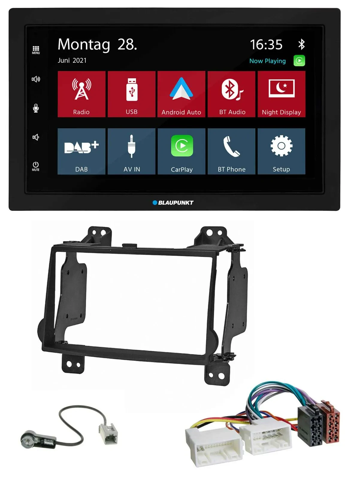 Blaupunkt MP3 Bluetooth DAB 2DIN USB Autoradio für Hyundai H1 (08-15)