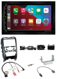 ESX 2DIN DAB USB Lenkrad Bluetooth Autoradio für Mini Cooper 06-14 Parksensor