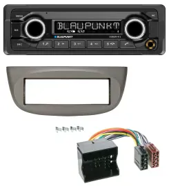 Автомагнитола для Renault Twingo (2007–2014) Blaupunkt MP3, Bluetooth, USB, AUX, бежево-серый