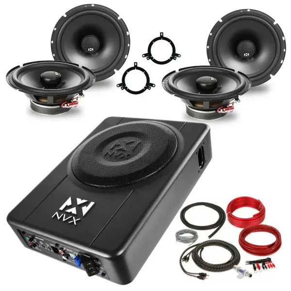 Dodge Durango 2002-2003 Speaker Replacement with Under Seat Bass | NVX