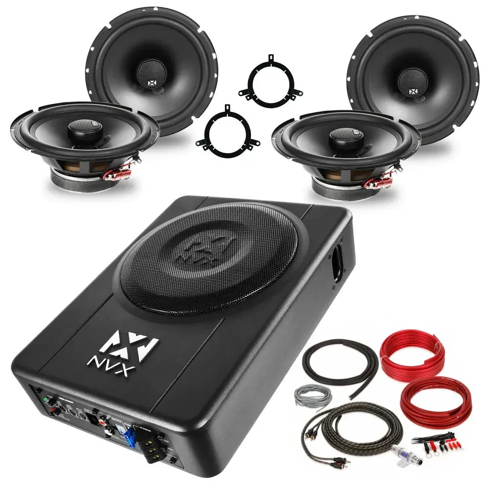 Комплект автоакустики для Dodge Durango 2002–2003 NVX с подсидельным сабвуфером
