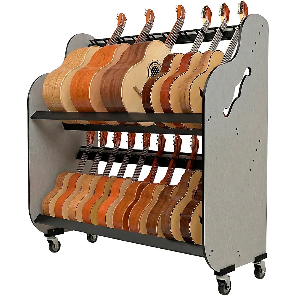 A&S Crafted Products Band Room DoubleStack Mariachi Instrument Storage Rack