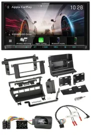 Kenwood Lenkrad 2DIN USB DAB Bluetooth Autoradio für BMW 3er 1999-2006 5 Schalte