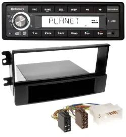 Continental USB 1DIN AUX DAB MP3 Autoradio für Kia Sportage (ab 2005)