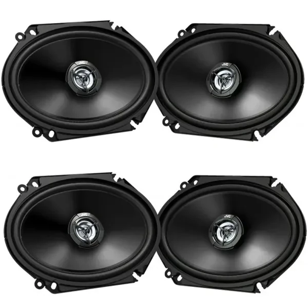(2-Pairs) JVC CS-DR6821 180W 6x8" 2-Way Coaxial Car Speakers