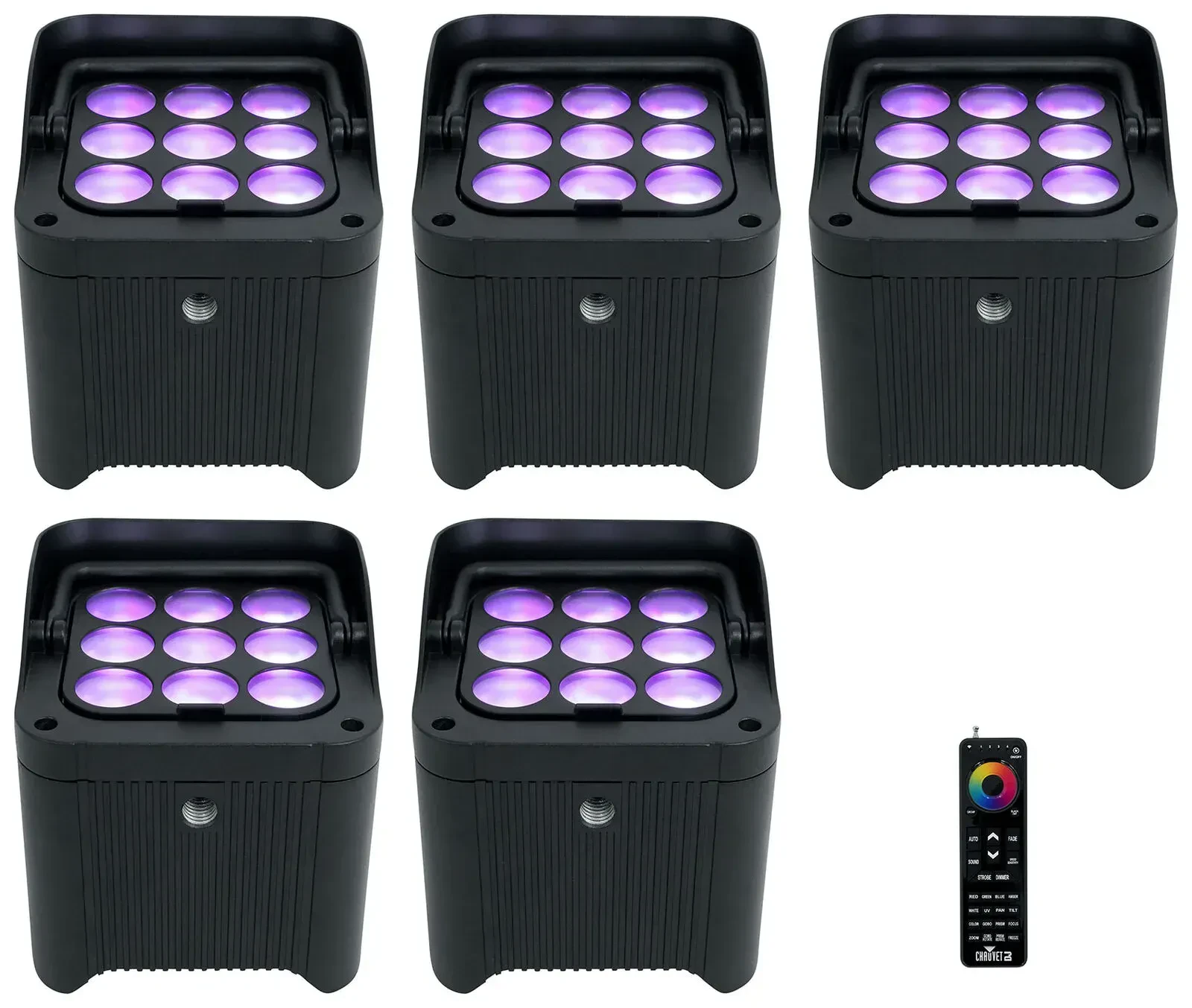 Светодиодный прибор Chauvet DJ Freedom Par H9 IP RGBAW+UV с пультом управления (5 штук)