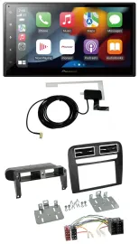 Pioneer MP3 USB Bluetooth DAB 2DIN Autoradio für Fiat Grande Punto 2005-2009 sch