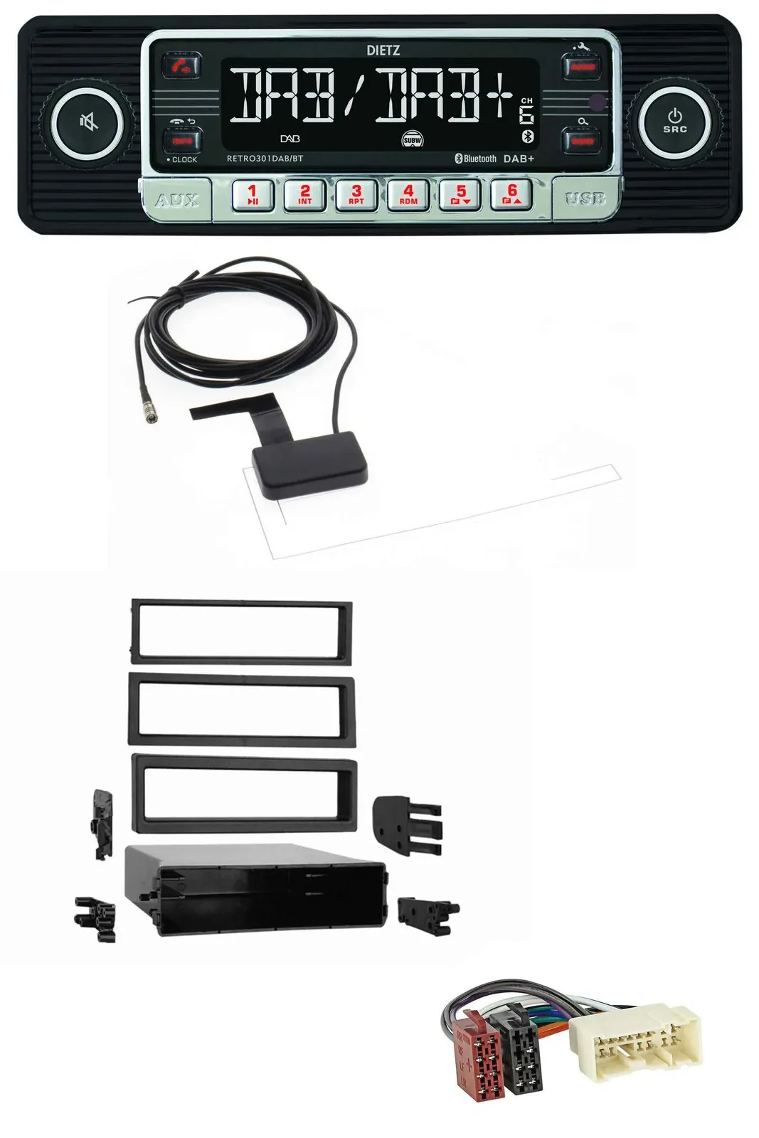 Dietz DAB Bluetooth USB MP3 Autoradio für Nissan Xterra (2000-2004)