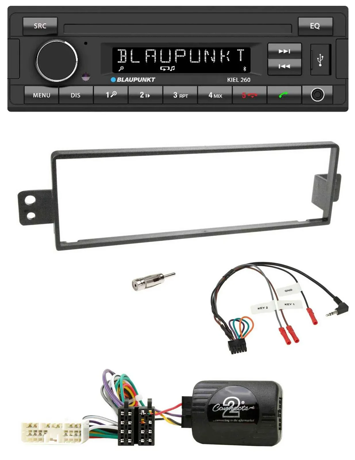 Blaupunkt USB DAB Bluetooth Lenkrad Autoradio für SsangYong Rexton 2003-2006 ohn