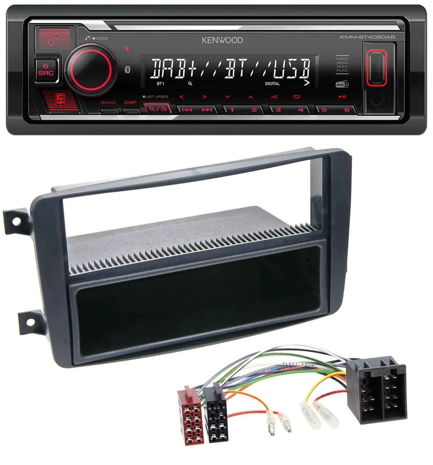 Kenwood MP3 Bluetooth USB DAB Autoradio für Mercedes C-Klasse W203 CLK W209 Vito