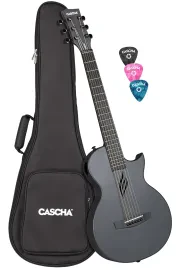 CASCHA CGACF1-BK Carbon Fiber Akustik-Gitarre