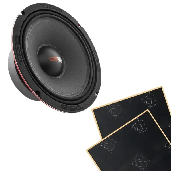 DS18 PRO-X8.4M 8” PRO-X Series 4-ohm Mid-Range Loudspeaker w/ Sound Damping