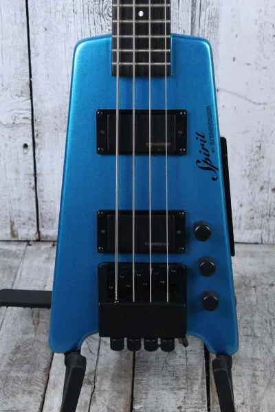 Steinberger Spirit XT-2 4 String Electric Bass Guitar Frost Blue with Gig Bag