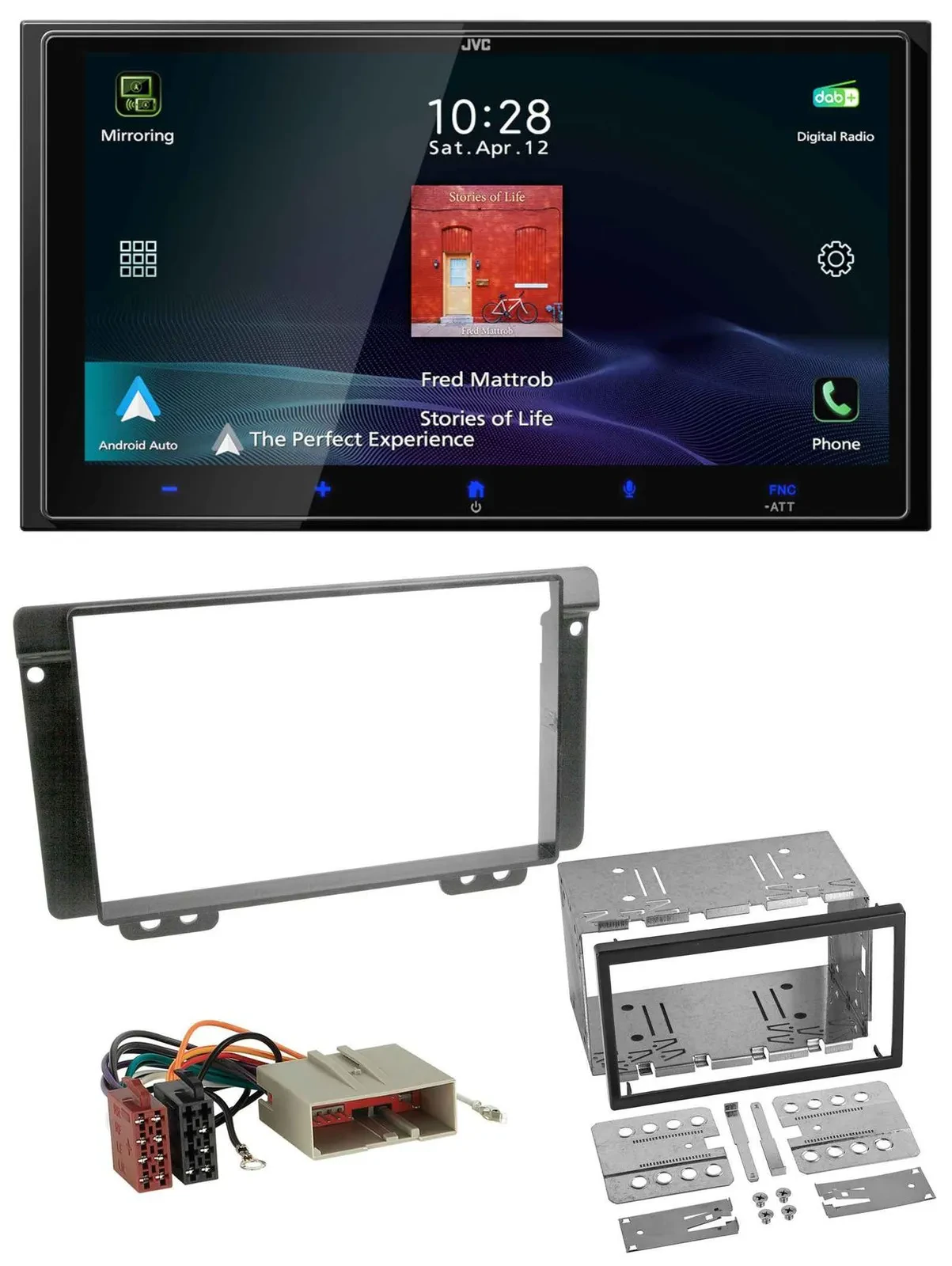 JVC USB Bluetooth 2DIN DAB MP3 Autoradio für Land Rover Freelander 2004-2006