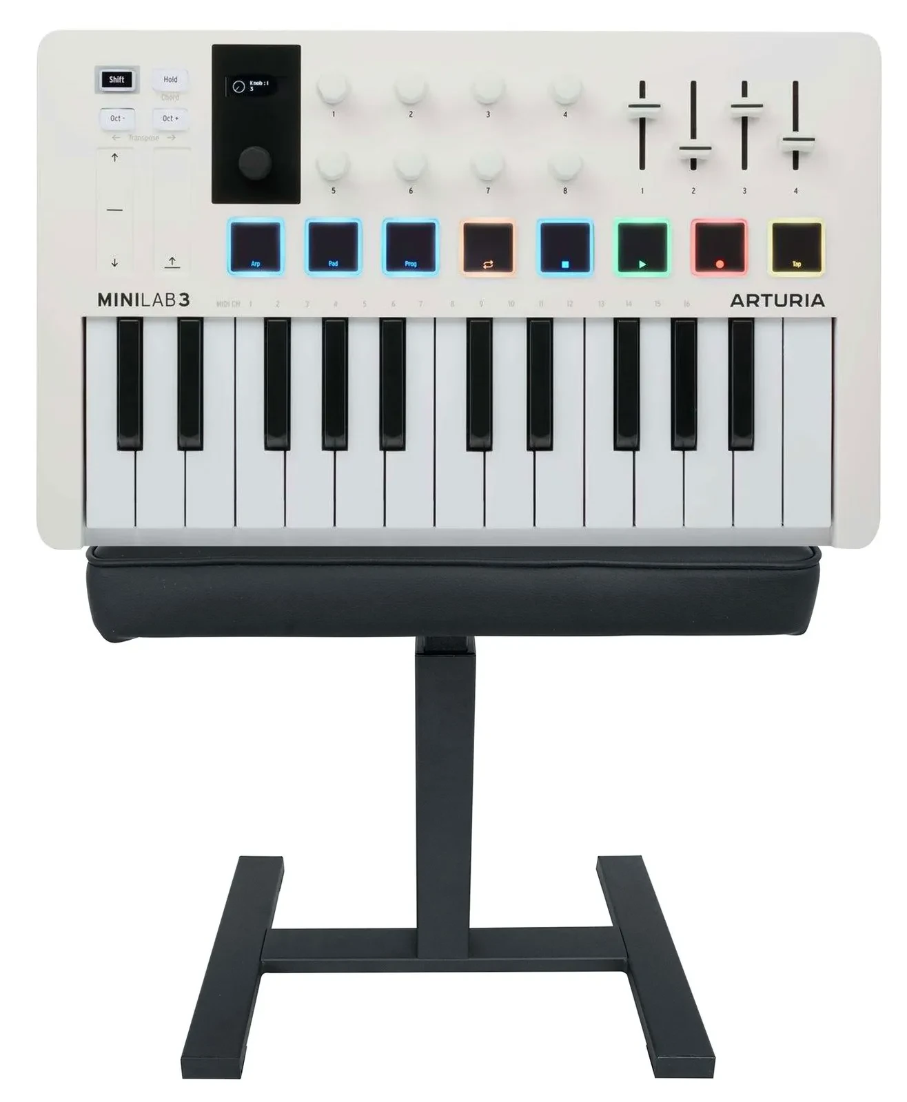 Arturia Minilab 3 25-Key USB MIDI Keyboard Controller+Hydraulic Air Lift Bench