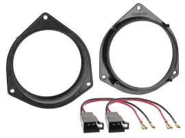 Lautsprechereinbauset für Citroen Nemo Fiat Doblo Opel 130 mm Fronttür Heck