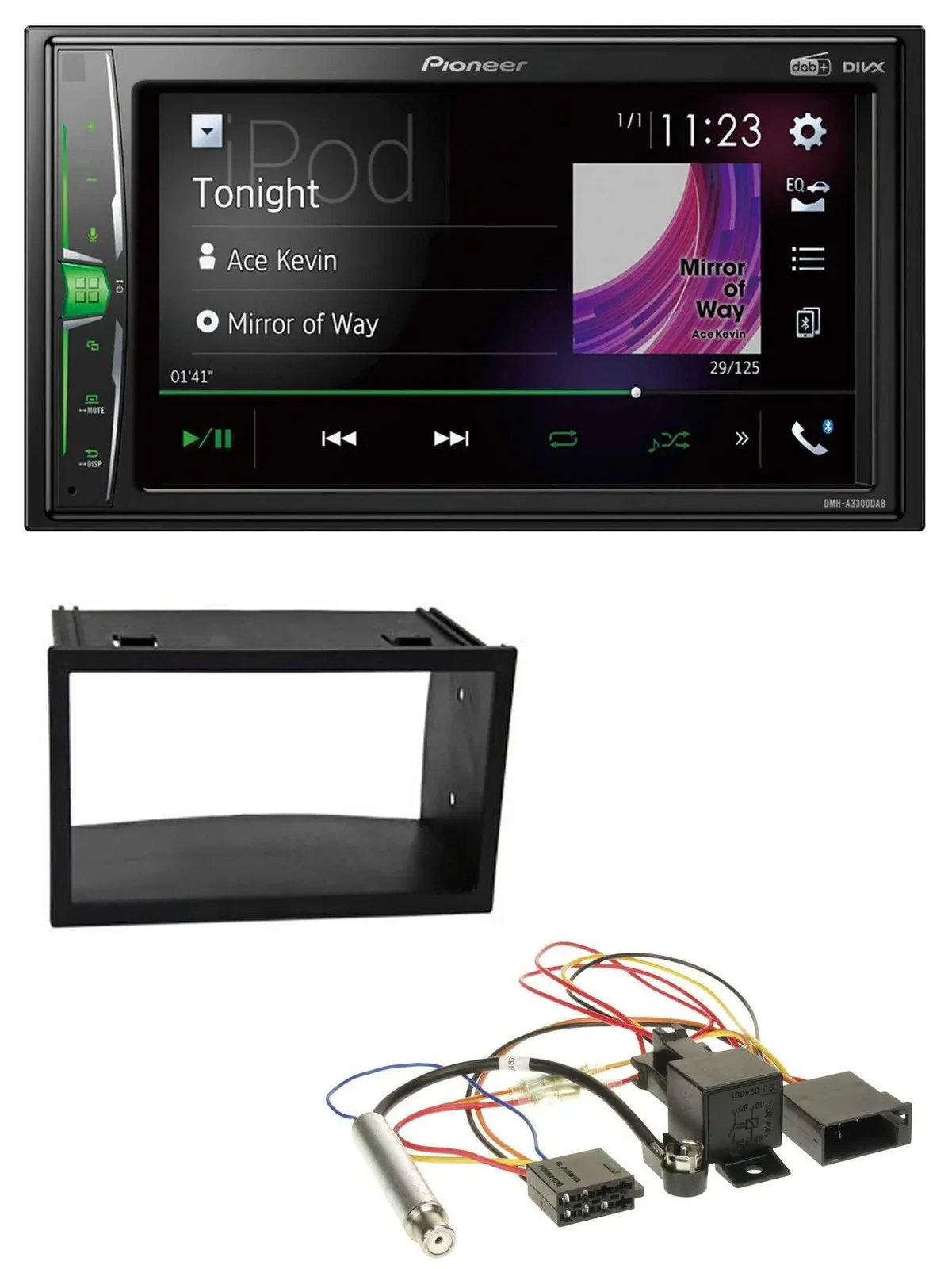 Pioneer 2DIN MP3 DAB USB Bluetooth Autoradio für VW Golf 4 Passat Polo T4 Fox IS