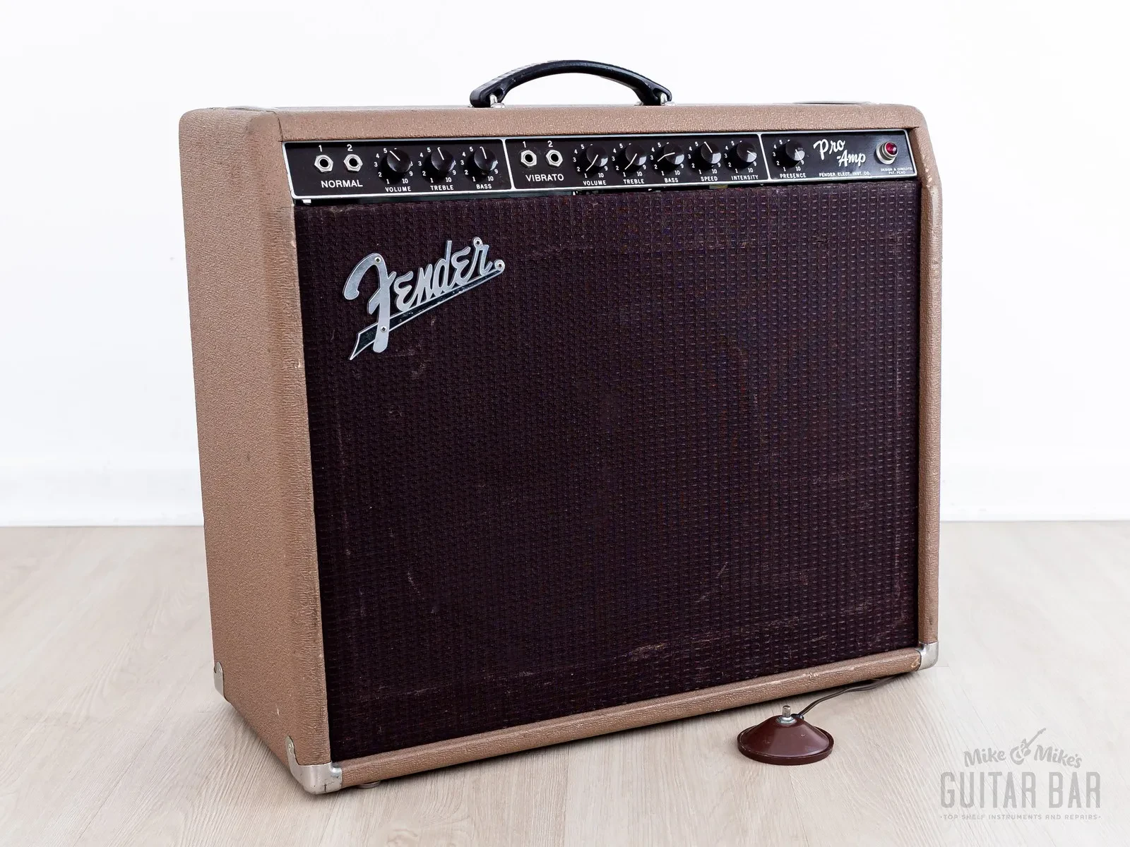 1962 Fender Pro Brown Panel Pre-CBS Vintage Tube Amp 1x15 w/ Jensen P15N