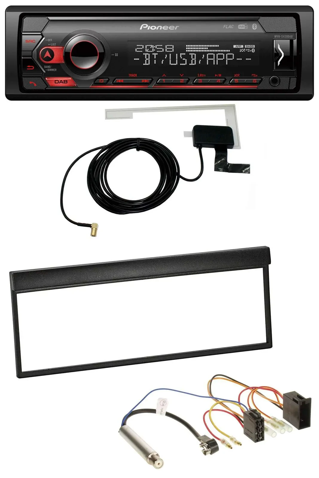 Pioneer DAB USB MP3 Bluetooth Autoradio für Skoda Fabia (bis 2003)