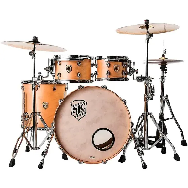 SJC Tour Series 4-Piece Shell Pack Natural Satin