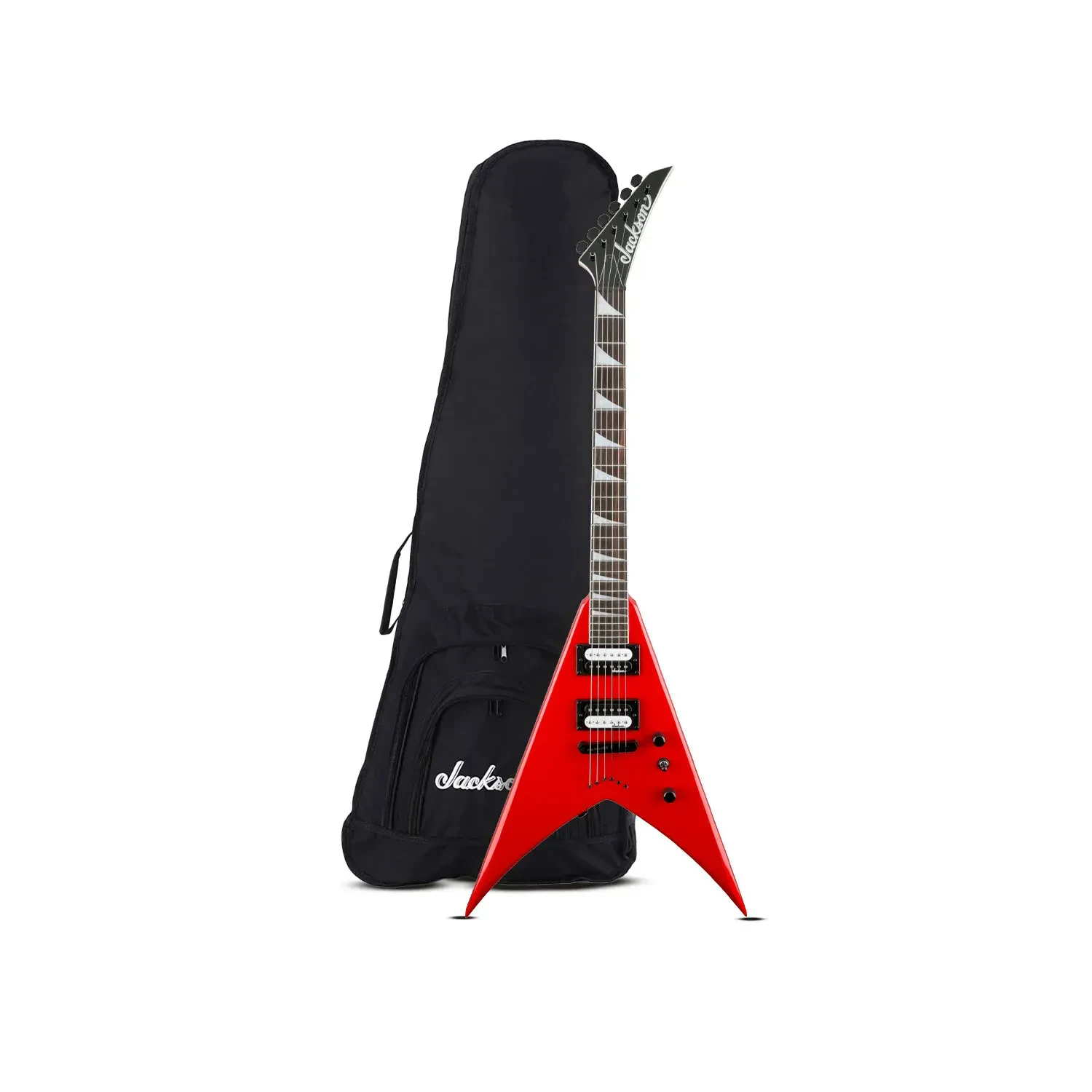 Jackson JS Series King V JS32T Ferrari Red Electric Guitar with Gig Bag Bundle