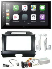 Pioneer Lenkrad Bluetooth DAB 2DIN USB Autoradio für Kia Sportage 3 10-15 Navi s