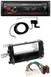 Автомагнитола Pioneer 1 DIN USB DAB MP3 AUX для Toyota Auris (с 2013), черная