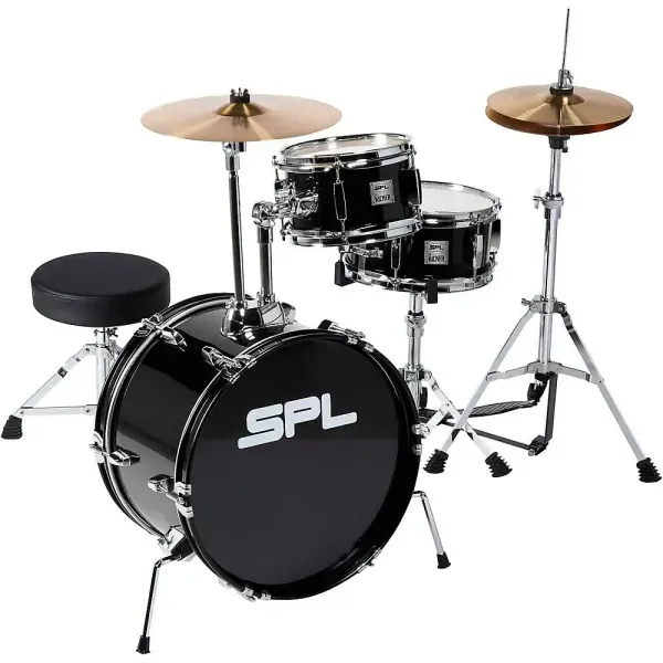 Sound Percussion Labs Lil' Kicker 3-Piece Junior Drum Set Black