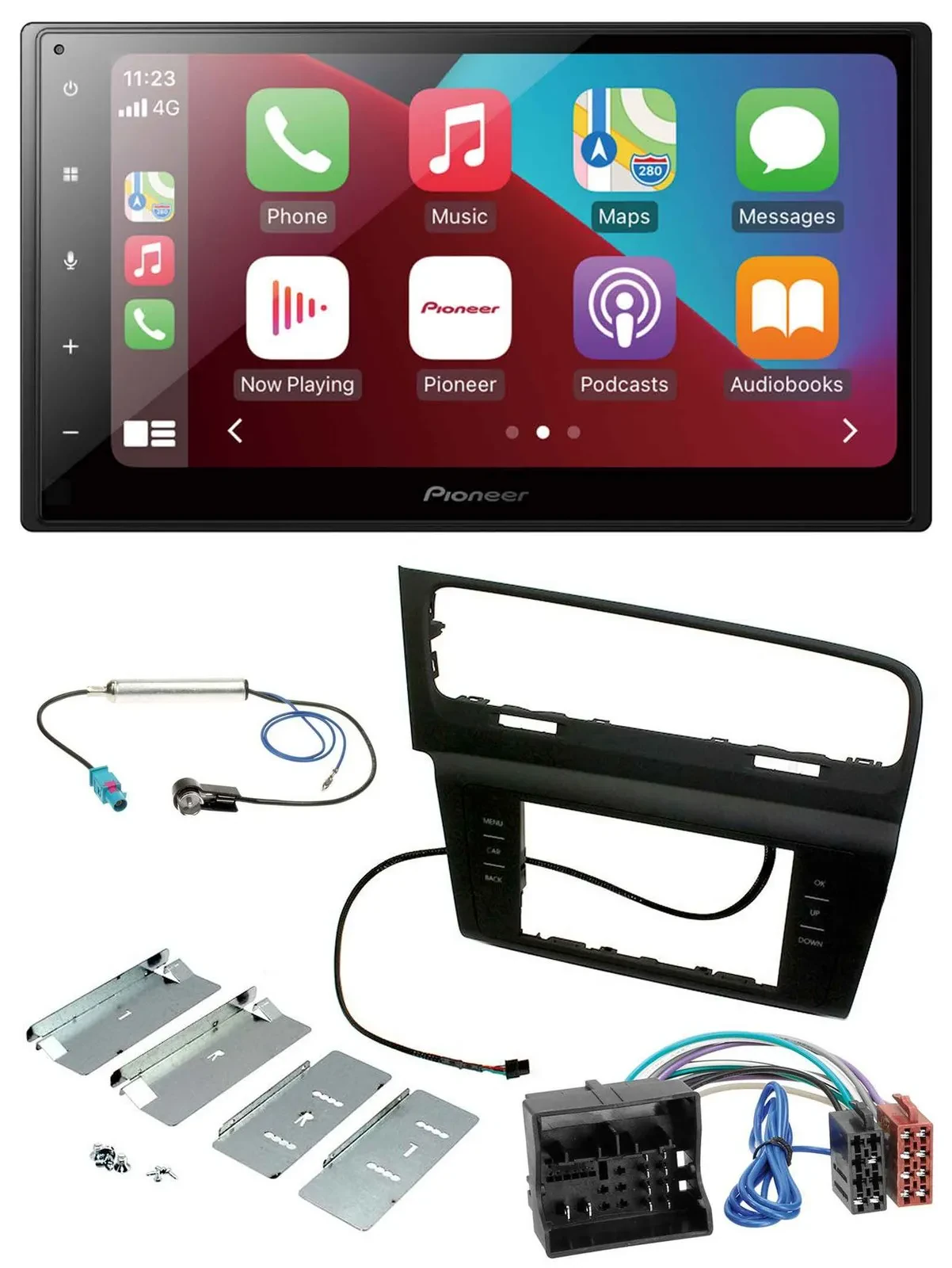 Pioneer USB MP3 DAB 2DIN Bluetooth Autoradio für VW Golf VII (ab 11/2012)