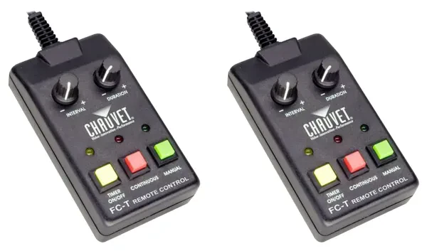 2) Chauvet DJ FC-T Wired Timer Remotes 4 Hurricane H900 H1100 H1300 Fog Machines