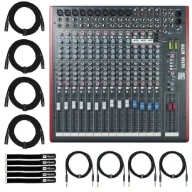 Allen & Heath ZED-18 Multipurpose USB Mixer for Live Sound & Recording Pack
