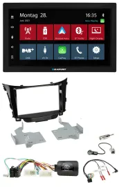 Blaupunkt Lenkrad Bluetooth DAB 2DIN USB Autoradio für Hyundai i30 2012-2017