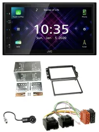 JVC DAB 2DIN MP3 Bluetooth USB Autoradio für Chevrolet Aveo Epica Captiva 06-11