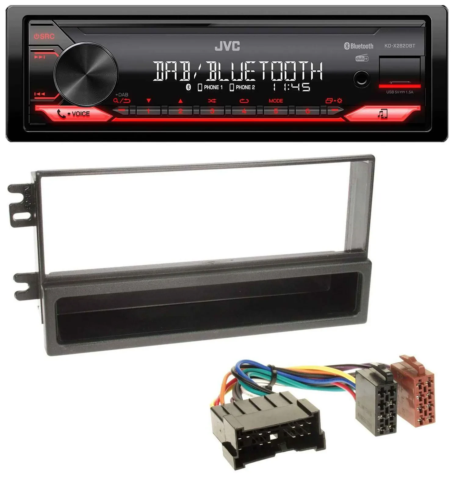 Автомагнитола для Kia Sorento (2002-2006) JVC Bluetooth, USB, DAB, MP3