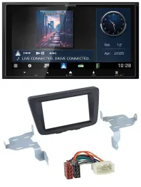 Kenwood Bluetooth 2DIN USB DAB MP3 Autoradio für Suzuki Baleno EW ab 2016