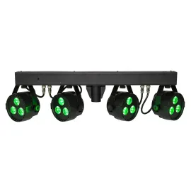 CLS Nano RGBW LED Set, Dimmer, Strobe, DMX, Musiksteuerung, LCD, 35mm Flansch