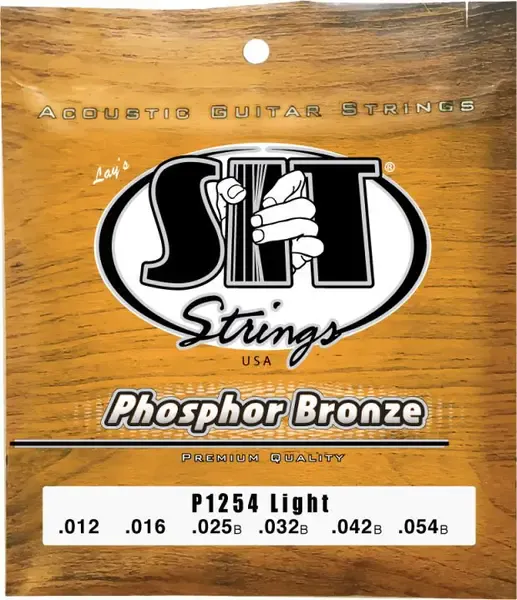 Струны для акустической гитары SIT Strings P1254 12-54, бронза фосфорная