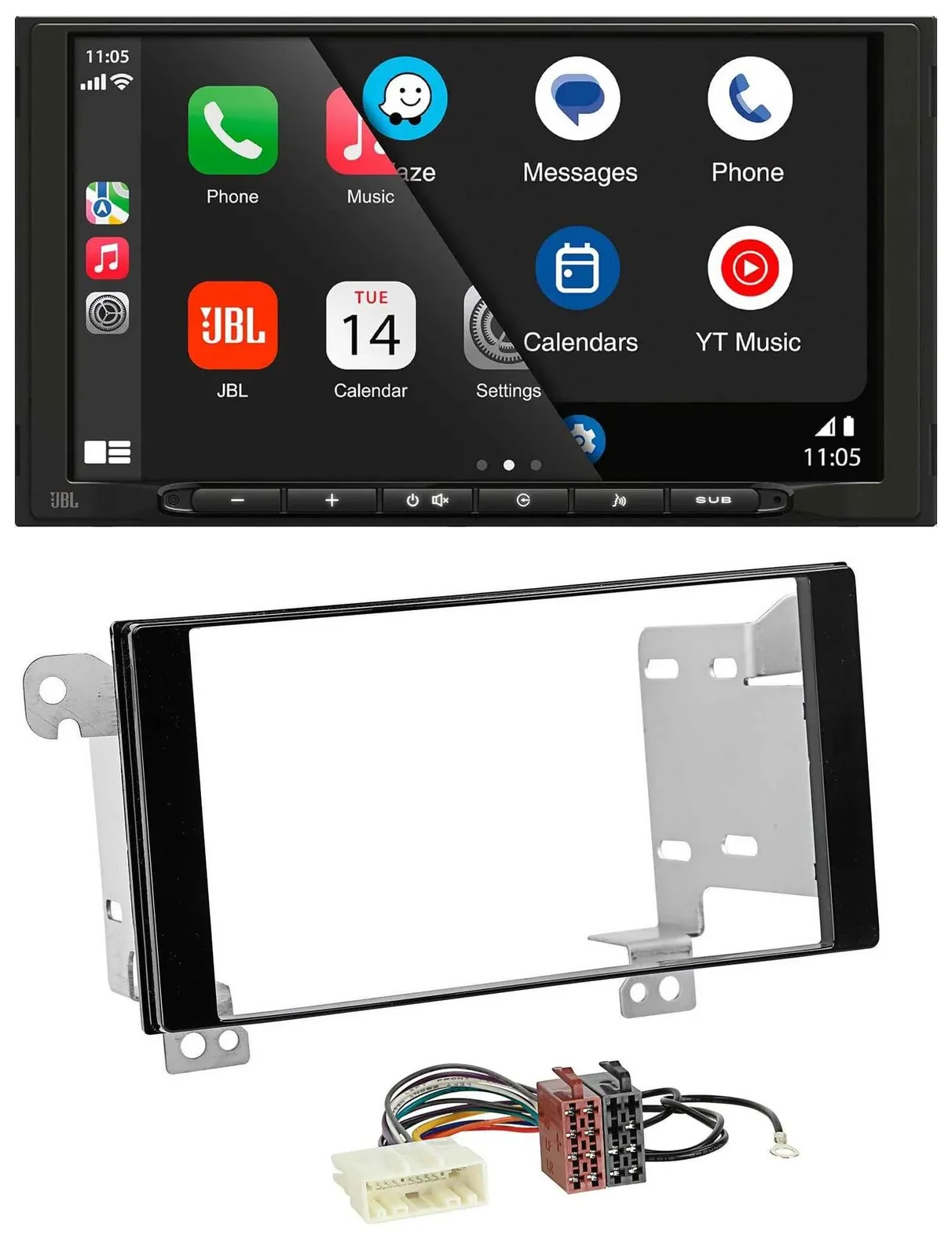 JBL USB 2DIN MP3 Bluetooth AUX Autoradio für Subaru Forester Impreza XV ab 12