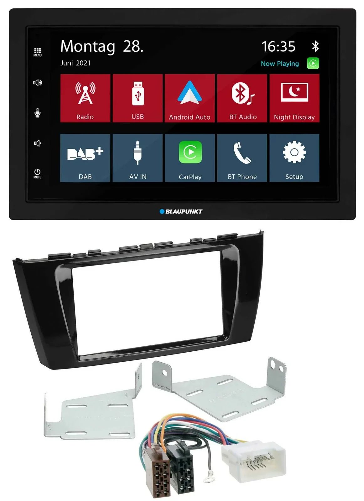 Blaupunkt MP3 Bluetooth DAB 2DIN USB Autoradio für Mitsubishi Mirage SpaceStar a