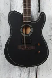 Fender Acoustasonic Standard Telecaster Acoustic Electric Guitar Black