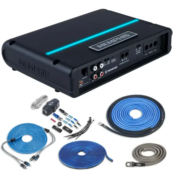 Memphis PRX6001V 600W RMS Mono Amplifier + Amp Kit