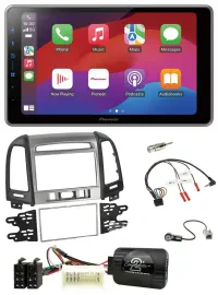 Pioneer Lenkrad USB DAB Bluetooth 2DIN Autoradio für Hyundai Santa Fe 3 Schalter